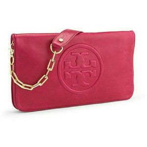 Tory Burch Bombe Reva Shoulder Bag Burgundy